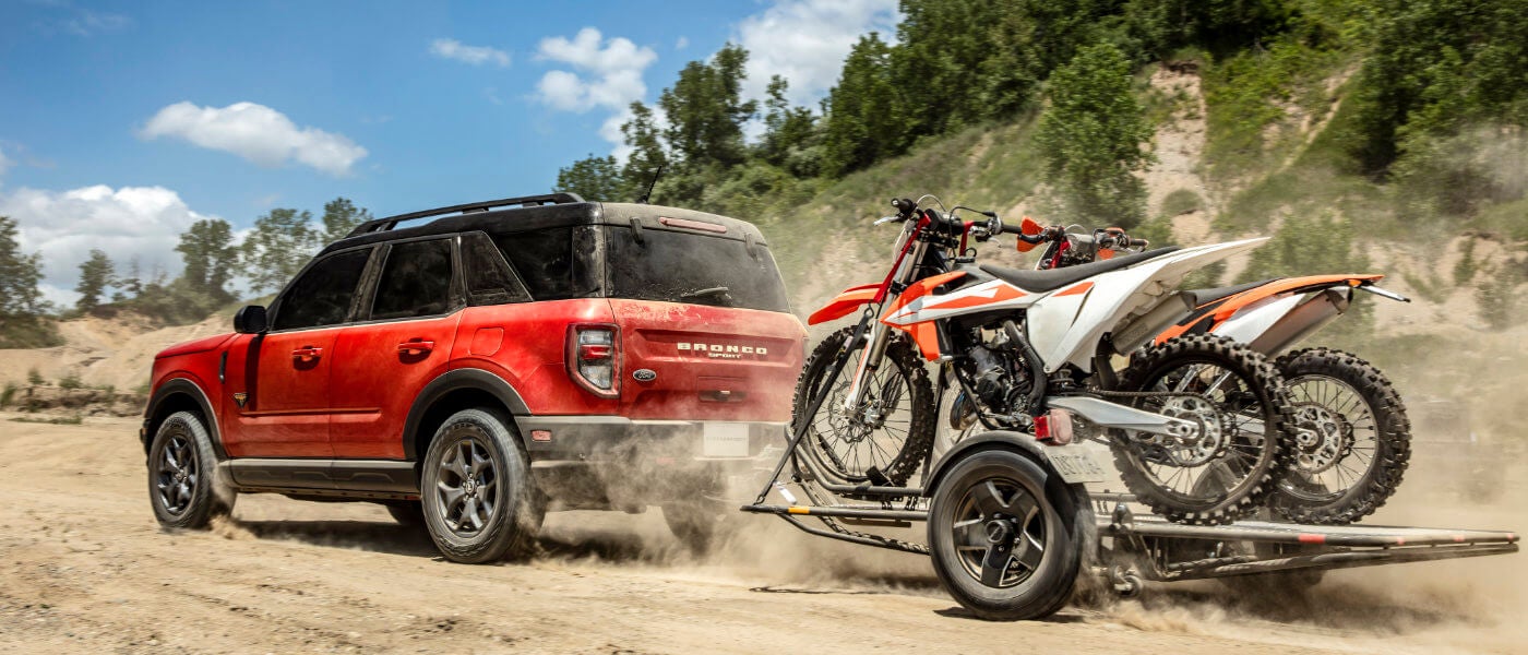2024 Ford Bronco Sport exterior towing bikes