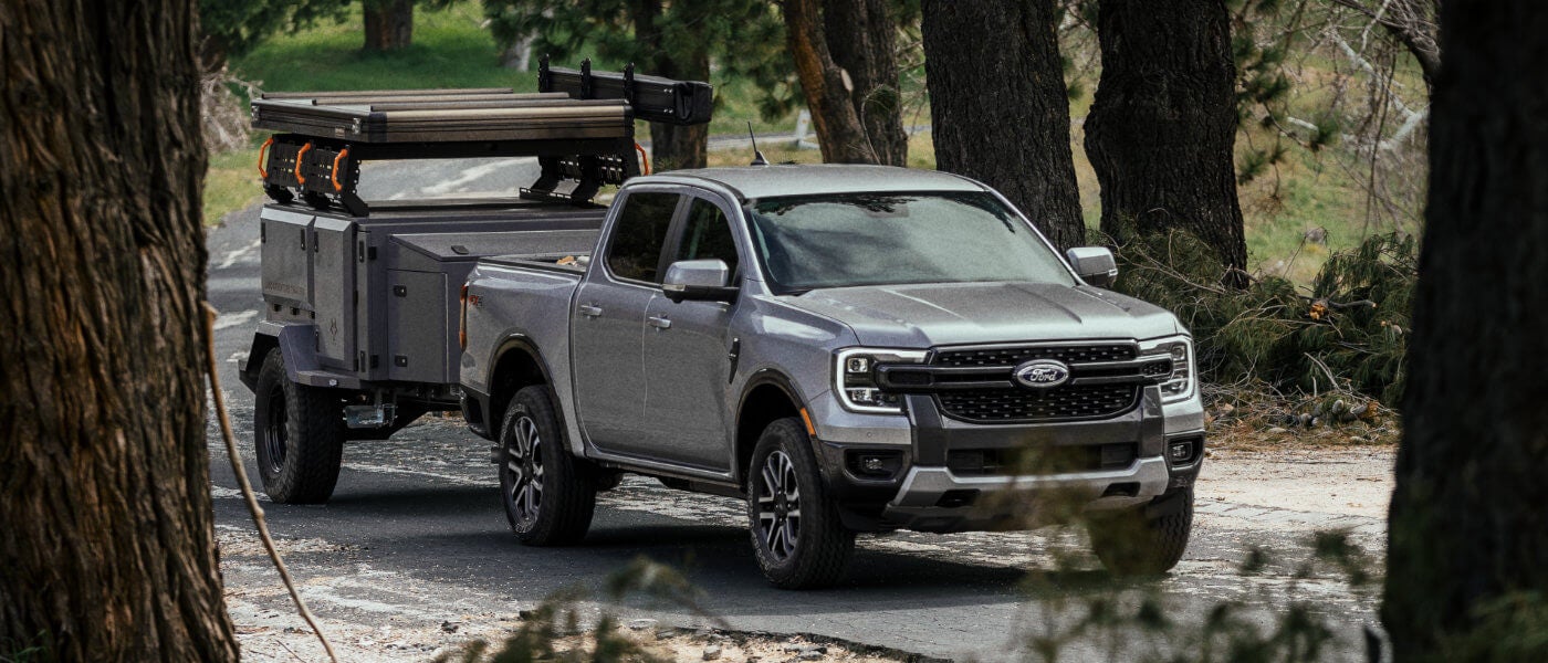 2024 Ford Ranger exterior towing in forest
